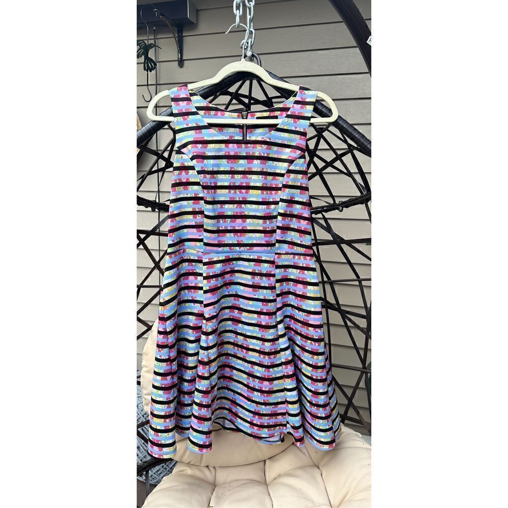 My Michelle pleaded lined dress beautiful colors for summer size 10 see measurem